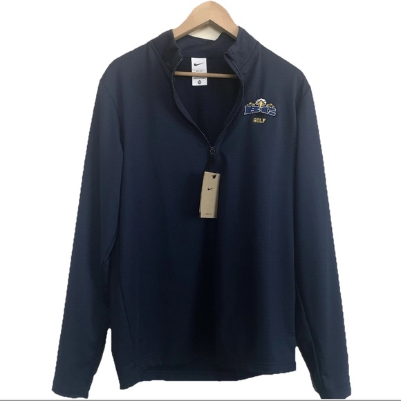 Nike Other - NEW Nike Dri-FIT Golf Logo Pullover 1/4 Zip Mens Size Medium Blue FD5837-410